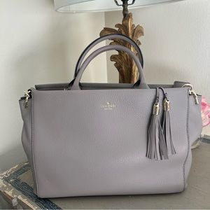 Kate Spade Women’s ATWOOD PLACE LARSON SATCHEL in Gray/Cityscape